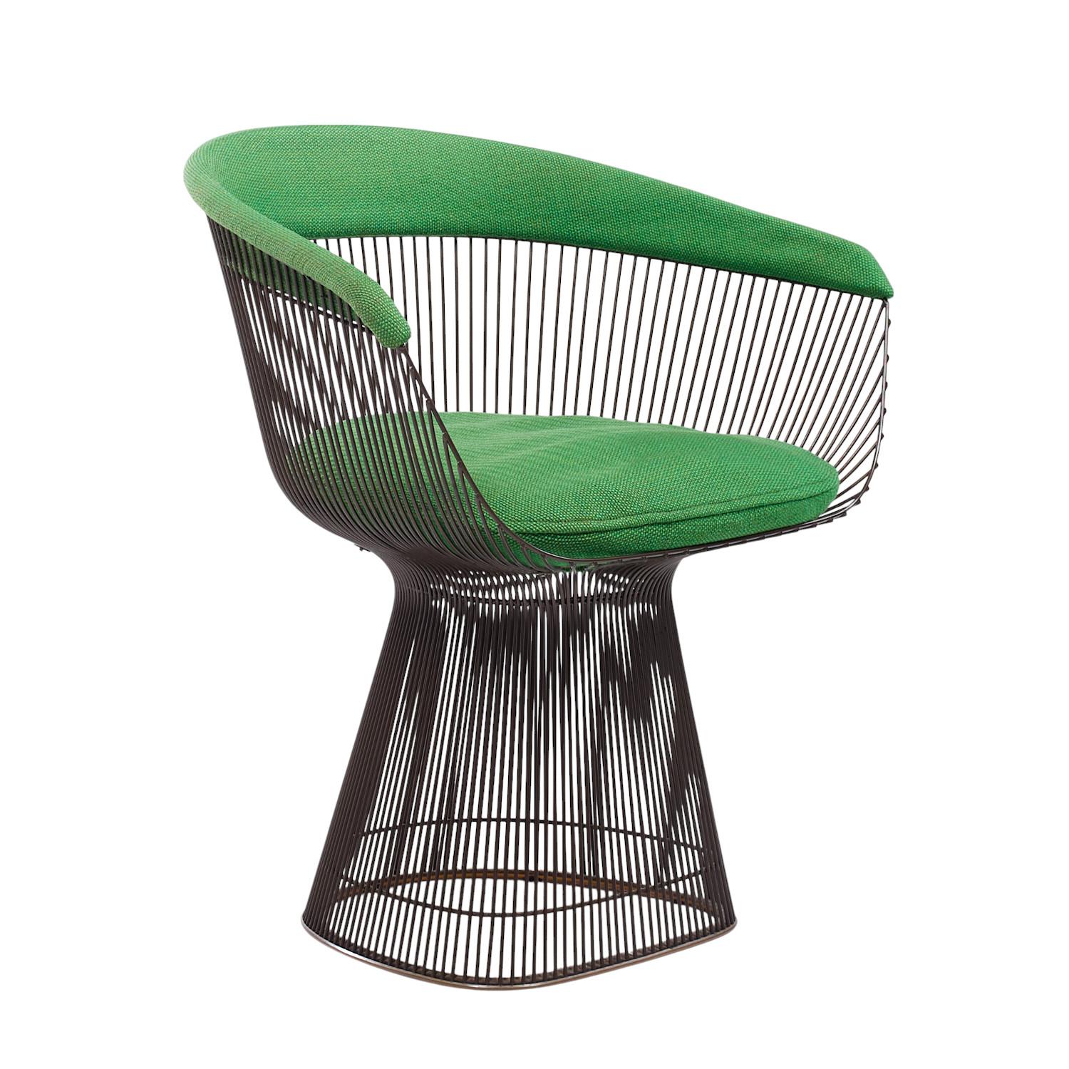 Americano Sedie da pranzo in bronzo di Warren Platner per Knoll - Set di 4 sedie in vendita