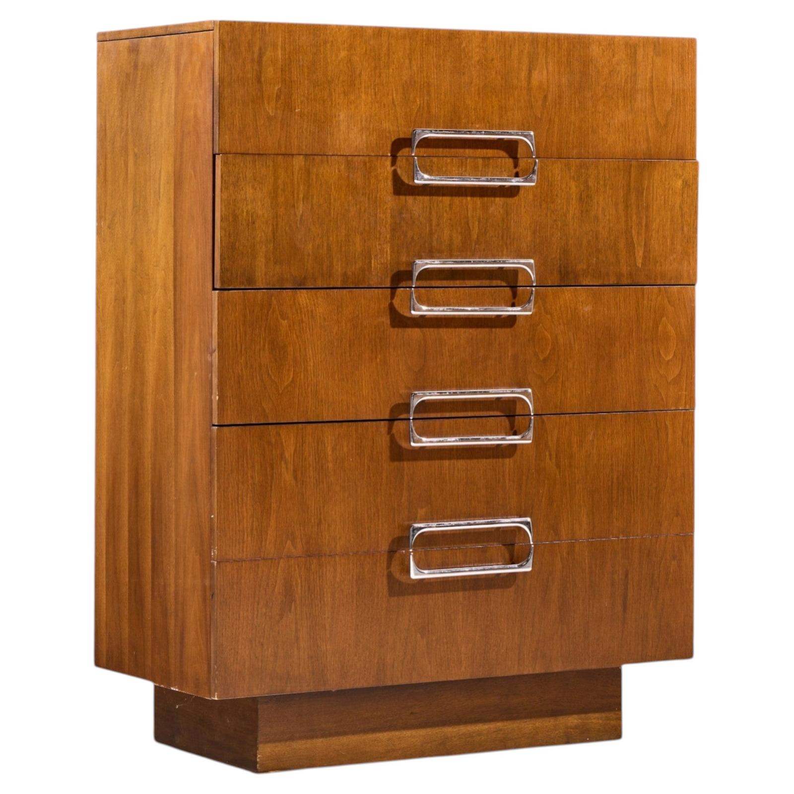 Adrian Pearsall for Craft Associates Mid Century Highboy Dresser For Sale