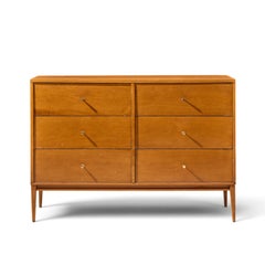 Paul McCobb for Planner Group Mid Century 6 Drawer Lowboy Dresser