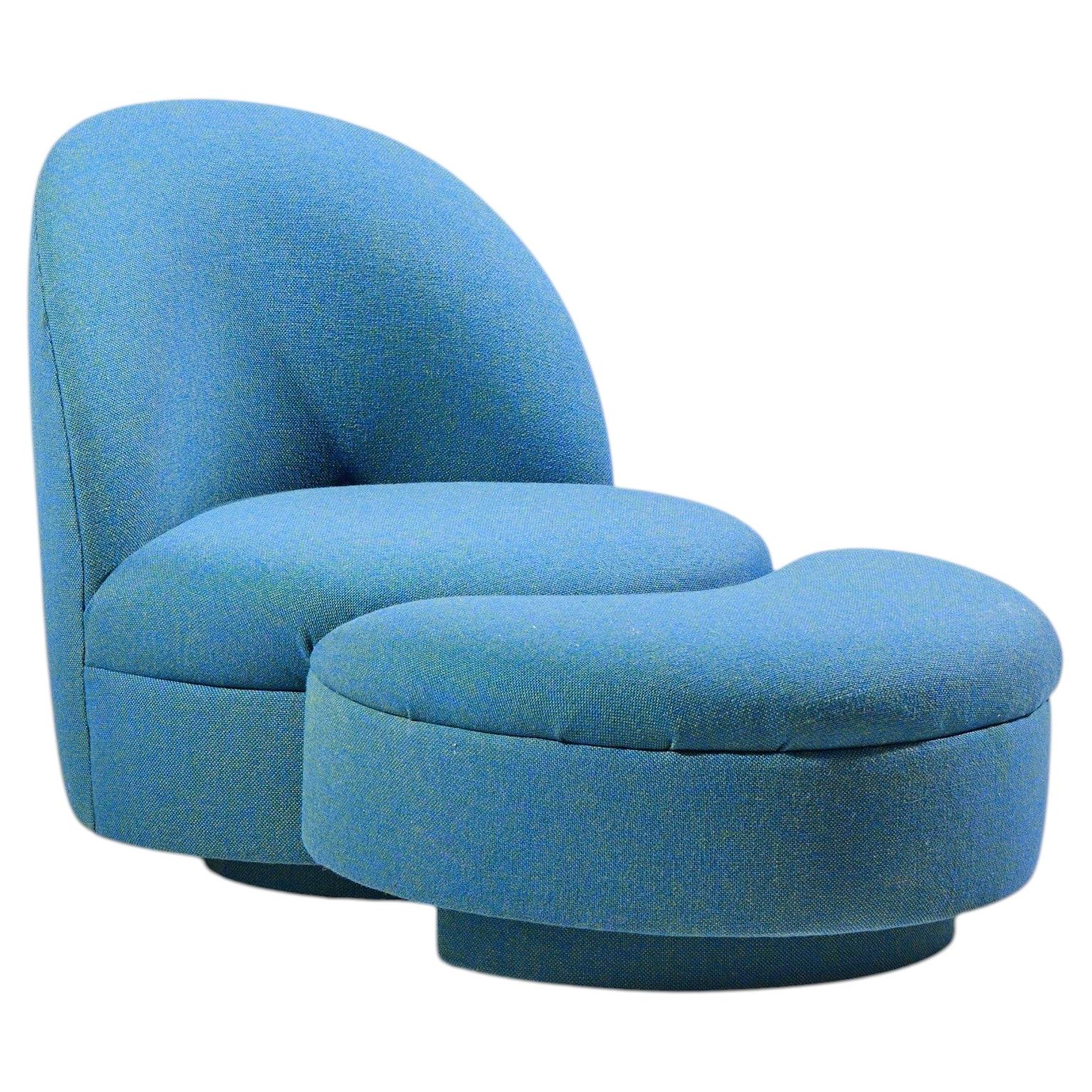 Thomas Bille Lounge Chair with Ottoman For Sale