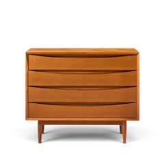 Arne Vodder for Sibast Mid Century Danish Teak 4 Drawer Dresser