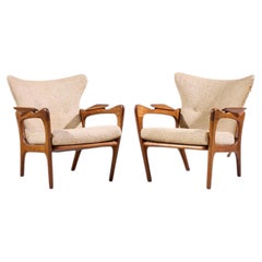 Adrian Pearsall für Craft Associates 2291-C Lounge-Sessel im Mid-Century-Stil – Paar