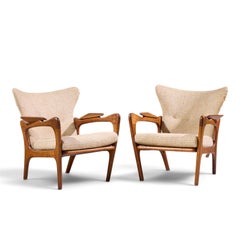 Adrian Pearsall für Craft Associates 2291-C Lounge-Sessel im Mid-Century-Stil – Paar