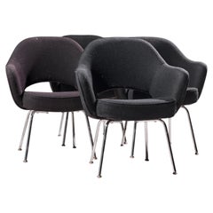 Sedie da pranzo direzionali in stile Mid-Century di Eero Saarinen per Knoll - Set da 4