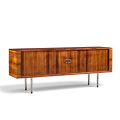Hans Wegner for Ry Møbler RY-25 President Mid Century Rosewood Credenza & Hutch