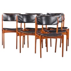 Erik Buch Sillas de comedor danesas de teca de mediados de siglo - Set de 6