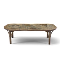 Philip & Kelvin LaVerne Chan Model 140 Mid Century Bronze Coffee Table