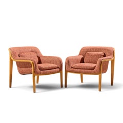 Sillones de madera curvada «Mid Century» modelo 1315 de Bill Stephens para Knoll: un par