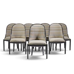 Dessin Fournir Plante Model 1020-S Walnut Dining Chairs - Set of 8