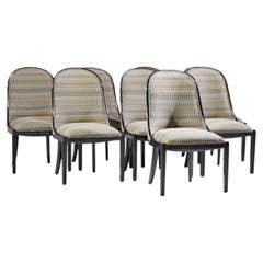 Dessin Fournir Plante Model 1020-S Walnut Dining Chairs - Set of 8