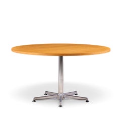 Arne Jacobsen Style Mid Century Teak Top Dining Table