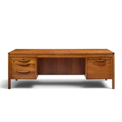 Jens Risom Mid Century Walnut Executive Desk