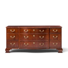 Baker Furniture Georgian Mahogany Bow Front Dresser