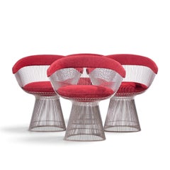 Chaises de salle à manger du milieu du siècle dernier Warren Platner pour Knoll, lot de 4