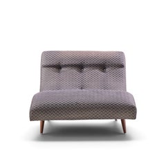Adrian Pearsall für Craft Associates: Nussbaum Wave Chaise aus der Mitte des Jahrhunderts