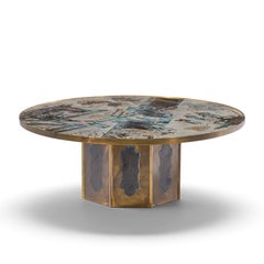 Philip and Kelvin LaVerne Mid Century Chan Bronze Coffee Table