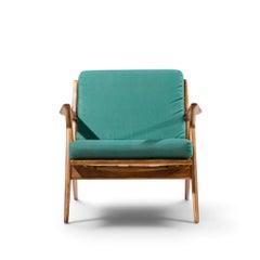 Sillones «Z Lounge» de nogal de mediados de siglo, diseñados por Poul Jensen para Selig