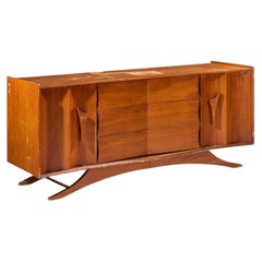 Kommode im Vladimir-Kagan-Stil aus Walnussholz im Mid-Century-Stil