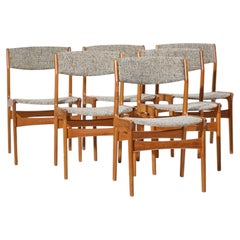Erik Buch per Anderstrup Møbelfabrik: sedie da pranzo danesi in teak - Set da 6