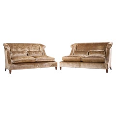 Thomas Pheasant for Baker Furniture Villa Settee Sofa - Pair