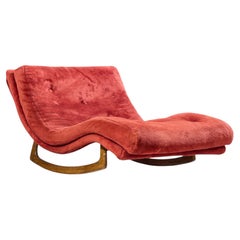Adrian Pearsall for Craft Associates Mid Century Rocking Chaise Lounge Chair