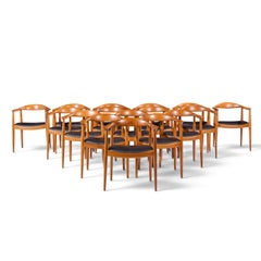 Hans Wegner per Johannes Hansen Sedia in tek danese del metà secolo - Set di 16