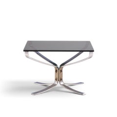 Sigurd Ressell für Vatne Møbler: „Mid Century Chrome Falcon“-Beistelltisch