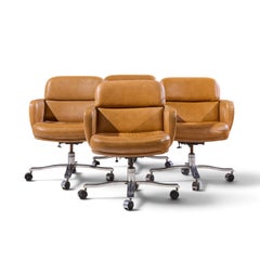 Nicos Zographos Mid Century Desk Chairs - Set of 4