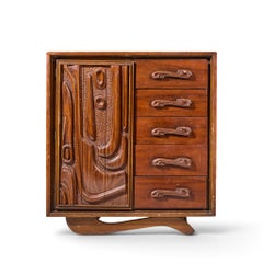 Witco Style Pulaski Oceanic Mid Century Highboy Dresser Armoire