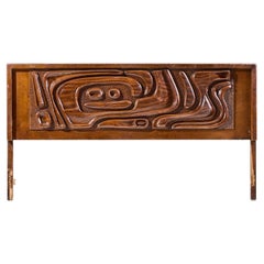 Witco Style Pulaski Oceanic Mid Century King Headboard