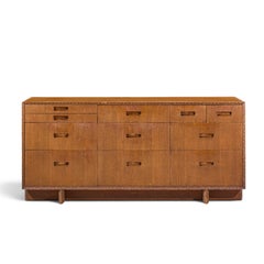 Frank Lloyd Wright for Henredon Taliesin 11 Drawer Mahogany Lowboy Dresser