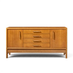 John Keal for Brown Saltman Mid Century Bleached Mahogany Credenza