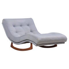 Adrian Pearsall per Craft Associates: poltrona a dondolo "Walnut Rocking Wave"