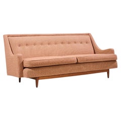 Kipp Stewart für Drexel: Sofa im Mid-Century-Stil aus Walnussholz