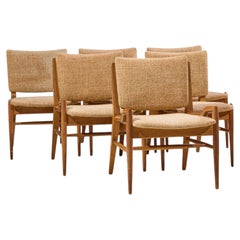 John Keal for Brown Saltman Midcentury Bleached Mahogany Dining Chair - Set of 6