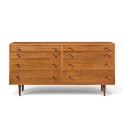 Robert Baron pour Glenn : commode basse « Lowboy » en noyer, style « Mid-Century », Californie