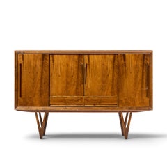 Kurt Østervig: Credenza alta danese in palissandro in stile Mid-Century