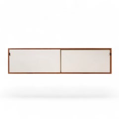 Florence Knoll 123 W-1 Mid Century Walnut Wall Mount Credenza