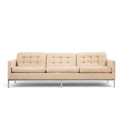 Florence Knoll Mid-Century-Sofa „Relaxed“ in Chrom