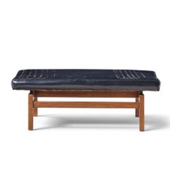 Jens Risom Mid Century Walnut Floating Bench