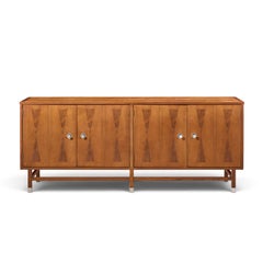 Stanley Harlequin Mid Century Walnut Credenza