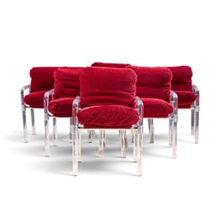 Jeff Messerschmidt Pipeline Series II Lucite & Aluminum Dining Chair - Set of 6
