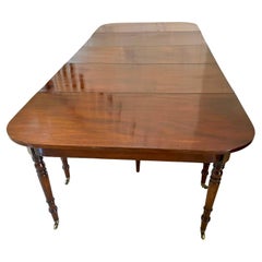 Superb Quality Antique George III Metamorphic Mahogany D End Dining Table