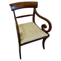 Quality Antique Regency Mahogany Desk Chair