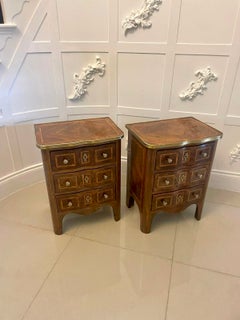 Pair of Antique Victorian French Quality Kingwood Bedside Cabinets
