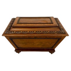 Fine Antique William IV Carved Mahogany Wine Cooler