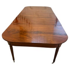 Antique Regency 14 Seater Extending Dining Table Figured Mahogany
