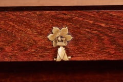 Exceptional Antique Victorian Burr Walnut Carved Paw Foot Bureau Writing Desk