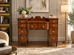 Rare Antique Regency Mahogany Secretaire Sideboard Writing Desk