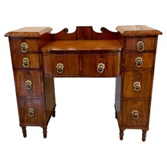 Rare Antique Regency Mahogany Secretaire Sideboard Writing Desk